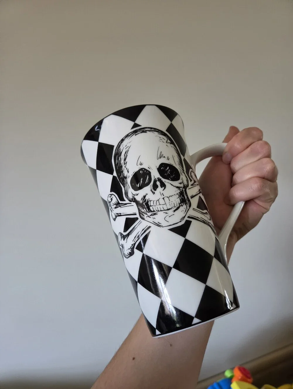 Skulls By Coventry Porcelain Tall Coffee Latte Mug PTS Replacement Discontinued